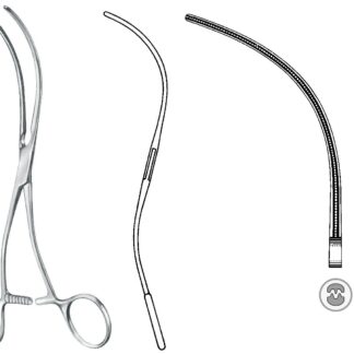 24-411-19-07  ~ ATR.-KLEMME, DE BAKEY, S-FORM, 19 CM ~