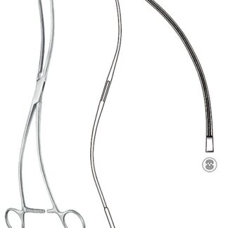 24-419-30-07  ~ ANEURYSMAKLEMME, DE BAKEY, S-FORM, 30 CM ~