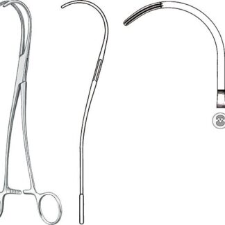 24-423-25-07  ~ LIGATURKLEMME, DE BAKEY, S-FORM, 27 CM ~