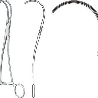 24-423-26-07  ~ LIGATURKLEMME, DE BAKEY, S-FORM, 27 CM ~