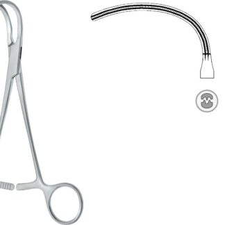 24-430-00-07  ~ ATR.-ANASTOMOSENKLEMME, GLOVER, 18 CM ~