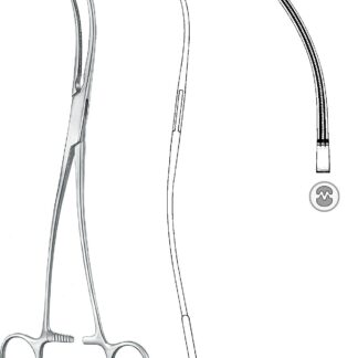 24-433-24-07  ~ ATR.-AORTAKLEMME, BAHNSON, GEB., 24,5 CM ~