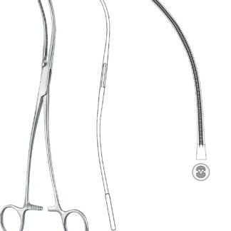 24-433-26-07  ~ Atr.-Aortaklemme, Bahnson, geb., 26,5 cm ~