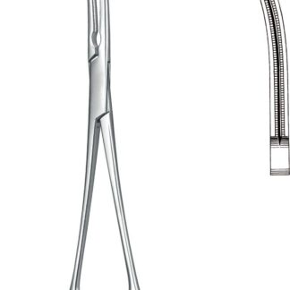 24-439-16-07  ~ ATR.-KLEMME, DE BAKEY, GEB., 16,5 CM ~