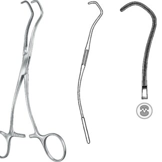 24-456-17-07  ~ ANASTOM.-KLEMME, DERRA, FIG. 2, 17 CM ~