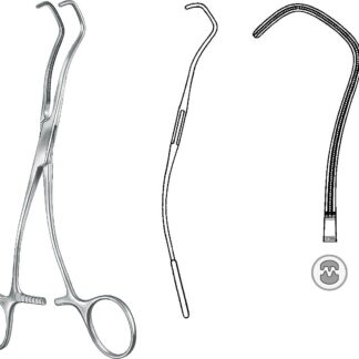 24-456-18-07  ~ ANASTOM.-KLEMME, DERRA, FIG. 3, 17,5 CM ~