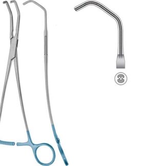 24-462-43-09  ~ TI-KLEMME, DEBAKEY-SATINSKY, 23,5 CM ~