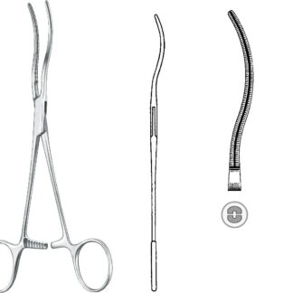 24-476-17-07  ~ ATR.-KLEMME, COOLEY, LÖFFELF., 17,5 CM ~