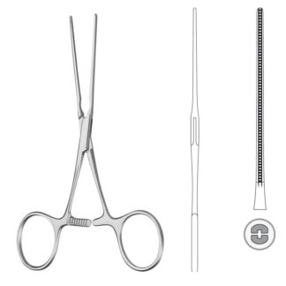 24-580-01-07  ~ Atr.-Klemme, Kinder, ger., 13,5 cm ~