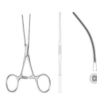 24-580-02-07  ~ Atr.-Klemme, Kinder, geb., 13 cm ~