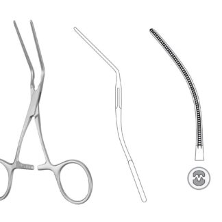 24-580-05-07  ~ Atr.-Klemme, Kinder, löffelf., 13 cm ~