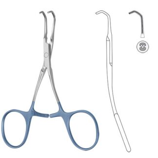 24-581-04-09  ~ Ti-Atr.-Klemme, neon., anast., 10,5cm ~