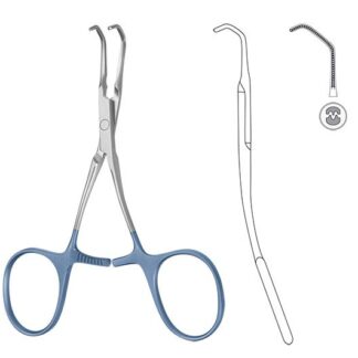 24-581-05-09  ~ Ti-Atr.-Klemme, neon., anast., 10,5cm ~