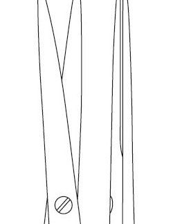 24-850-30-07  ~ Mikropräp.schere, Yasargil, ger., 20 cm ~