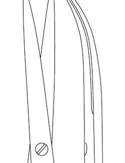 24-850-31-07  ~ Mikropräp.schere, Yasargil, geb., 20 cm ~