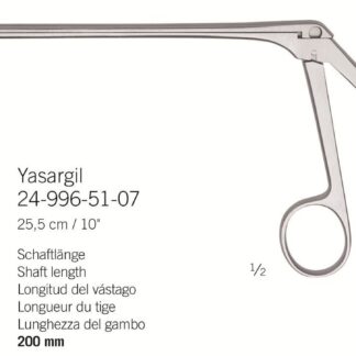 24-996-51-07  ~ Hypophysenzange, Yasargil,2,2mm, 25,5cm ~