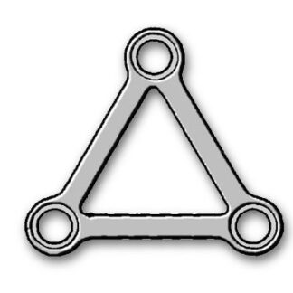 25-015-03-71  ~ MIKROPLATTE  3-LOCH 0,6MM ~