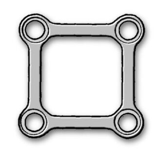 25-015-04-09  ~ MIKROPLATTE 2X2LOCH 0,6MM ~