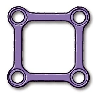 25-015-05-09  ~ LP NEURO PLATTE, 2X2LOCH ~