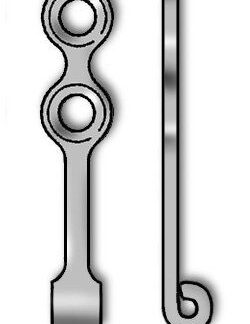 25-301-02-09  ~ ORTHO ANCHORAGE PLATTE 2-LOCH GERADE ~