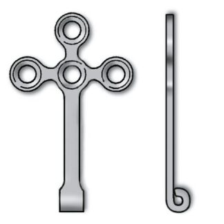 25-301-04-09  ~ ORTHO ANCHORAGE PLATTE 4-LOCH KREUZ LANG ~