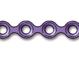 25-304-01-09  ~ LP NEURO PLATTE, GERADE, 4-LOCH ~