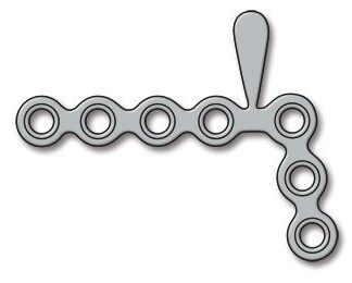 25-306-07-71  ~ Mikropl.1,5 7-Loch L-Form T=0,6 mm ster ~