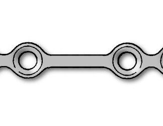 25-306-85-09  ~ MIKROPL., 1,5, 6-LOCH, GERADE, LANG ~