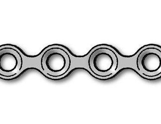 25-308-00-71  ~ MIKROPLATTE 1,5, 8-LOCH, GERADE, STERIL ~