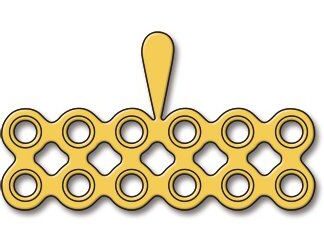 25-308-22-09  ~ MIKRO MESH, 6 X 2-LOCH, T=0,8 MM ~