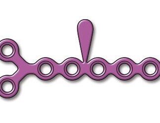 25-310-17-09  ~ MIKROPL., 1,5, 7-LOCH Y-FORM T=1,0 MM ~