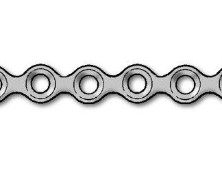 25-330-26-09  ~ MIKROPLATTE 1,0, 34-LOCH, GERADE ~