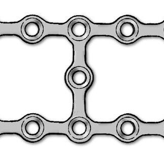 25-340-11-09  ~ MIKROPL., 1,0, 11-LOCH, H-FORM ~