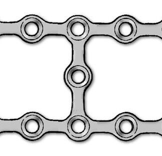 25-340-11-71  ~ MIKROPL., 1,0, 11-LOCH, H-FORM ~