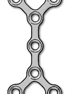 25-344-07-09  ~ MIKROPL., 1,0, 7-L,DOPPEL-Y-FORM, MITTEL ~