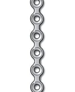 25-550-08-71  ~ MINIPLATTE 2,0, 8-LOCH, GERADE, STERIL ~