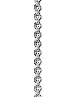 25-550-16-71  ~ MINIPLATTE 2,0, 16-LOCH, GERADE, STERIL ~