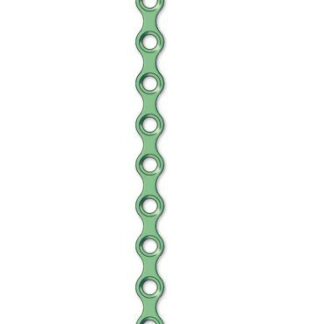 25-750-14-09  ~ MINIPLATTE 14-LOCH GERADE T=1,0 MM ~