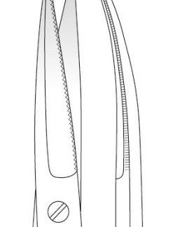 28-401-11-07  ~ ST-Schere, chir., fein, sp sp, geb, 11cm ~