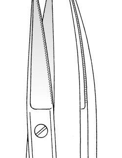 28-403-10-07  ~ ST-Schere, Iris, geb., 10,5 cm ~