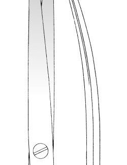 28-425-14-07  ~ ST-Schere, Präp., Metzenbaum, geb., 14cm ~