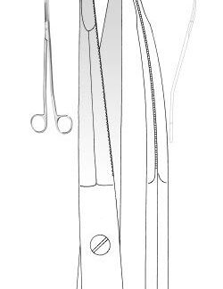 28-447-23-07  ~ ST-Schere, Gorney-Freeman, kniegeb, 17cm ~