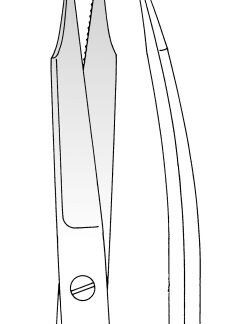 28-451-13-07  ~ ST-Schere, Fox, gez., geb., 13 cm ~