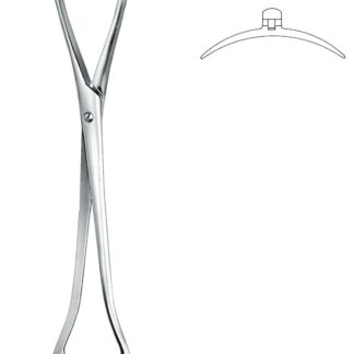 32-793-25-07  ~ UTERUSFASSZANGE, COLLIN, 26 CM ~