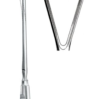 32-921-40-07  ~ UTERUSKÜRETTE, 40 MM, SCH., BIEG., 35 CM ~