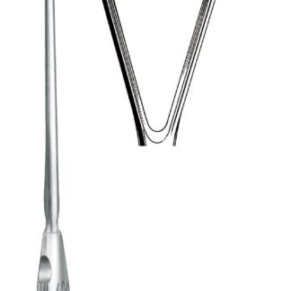 32-926-40-07  ~ UTERUSKÜRETTE, 40 MM, ST., FEST, 35,5 CM ~