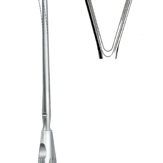 32-927-35-07  ~ UTERUSKÜRETTE, 35 MM, ST., BIEG., 34,5CM ~