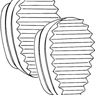 38-468-02-04  ~ GUMMIPOLSTER, PAAR, Z. 38-467-17 ~