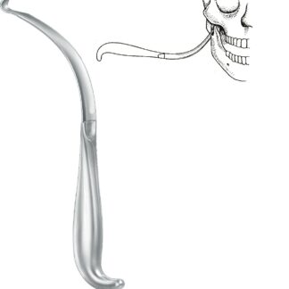 38-501-24-01  ~ EXTRAORALER RETRAKTOR, 9,5X16 MM, 22 CM ~