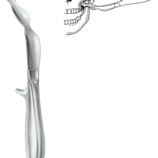 38-505-24-01  ~ INTRAORAL-RETRAKTOR, 25,5 MM, 23 CM ~